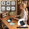 Sticky Note Holder with 5 Stencil Portable Storage Box Practical Gifts Notepad Organizer Reusable for Home Room Office Desk