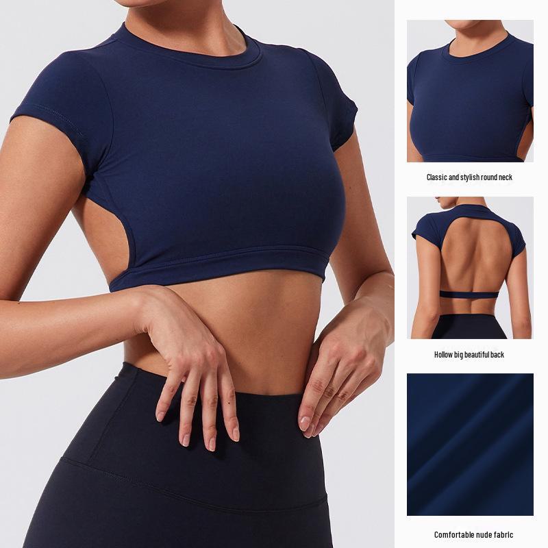 Jinxi Stoßfeste Yoga-Weste: Schnelltrocknend, Atmungsaktiv, Geraffter Rücken, Enganliegender Sport-BH