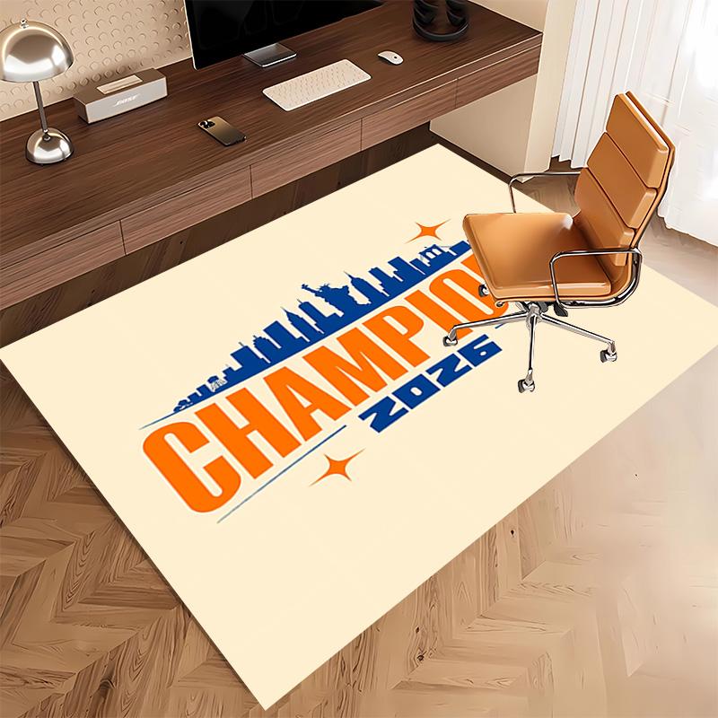 1pc Knicks logo Print Area Rug - Soft, Washable Non-Slip Indoor Mat, Living Room, Home Office Decorative Rug,Office Decorative