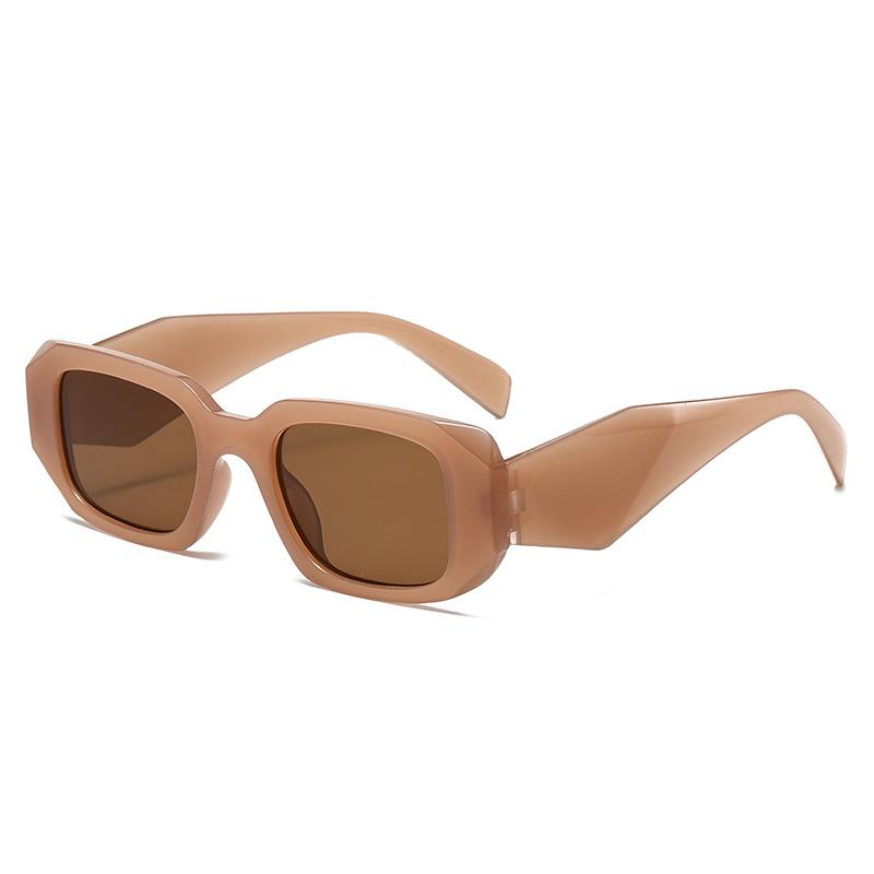 New Vintage Square Frame Sunglasses Women s Designer Brand Sunglasses Unisex Fashion Statement Wide-Leg Outdoor Sunglasses