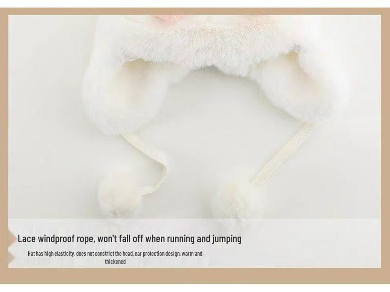 Adorable Rabbit Ears Baby Hat - Plush, Warm, and Perfect for Winter