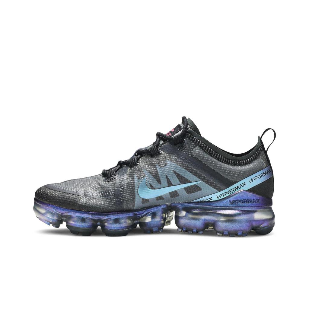 Nike Womens Air VaporMax 2019 'Throwback Future' (women's sizes) Black / Laser Fuchsia-Anthracite Running Shoes AR6632 001