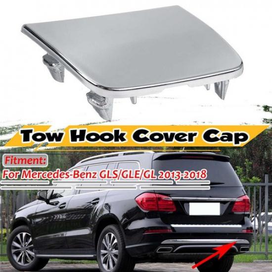 

Rear Bumper Tow Hook Cover Cap Chrome Silver For Mercedes-GLS/GLE/GL 2013-2018