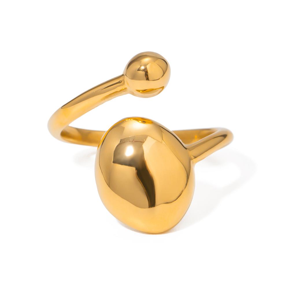 Yori Fashion Adjustable Corrugated Irregular Hollow Open Ring High Quality Exquisite Jewelry for Women