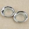 2pcs/Set Silver Front Fog Light Lamp Ring Cover Trim Plastic Fit for Toyota Harrier Venza