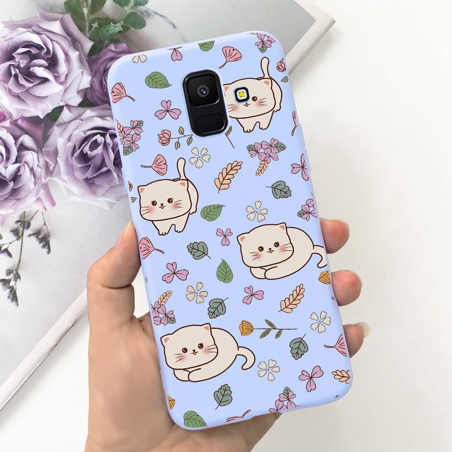 For Samsung Galaxy A6 Plus 2018 Case SM-A605F Cute Dinosaur Cartoon Cover Soft TPU Phone Case For Samsung A6 2018 A600F A6+ Bags