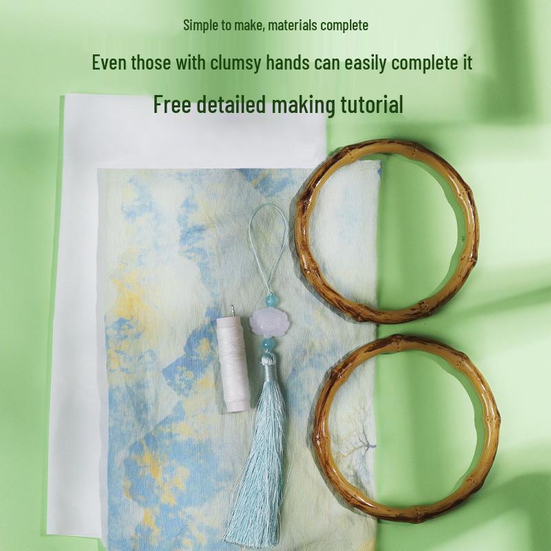 Bamboo Joint Bag DIY Kit: Handmade Chinese-Style Heritage Bag for Team Building and Salon Events