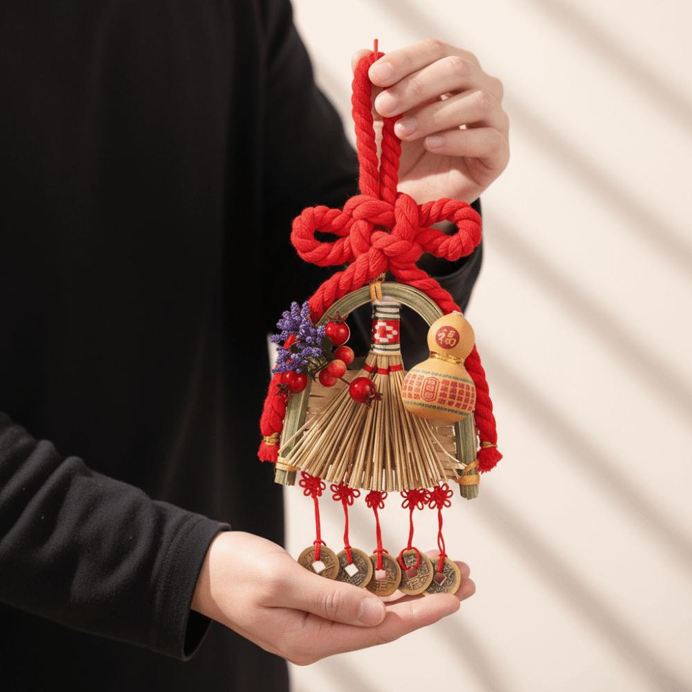 Decorative Gourd New Year Decorations Broom Decorations Door Decorative Festive Arrangements Dustpan Door Hanging