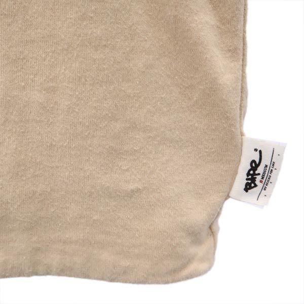 A Bathing Ape Made In Japan Border Long Sleeve T-shirt M Beige Ron T Men's Used