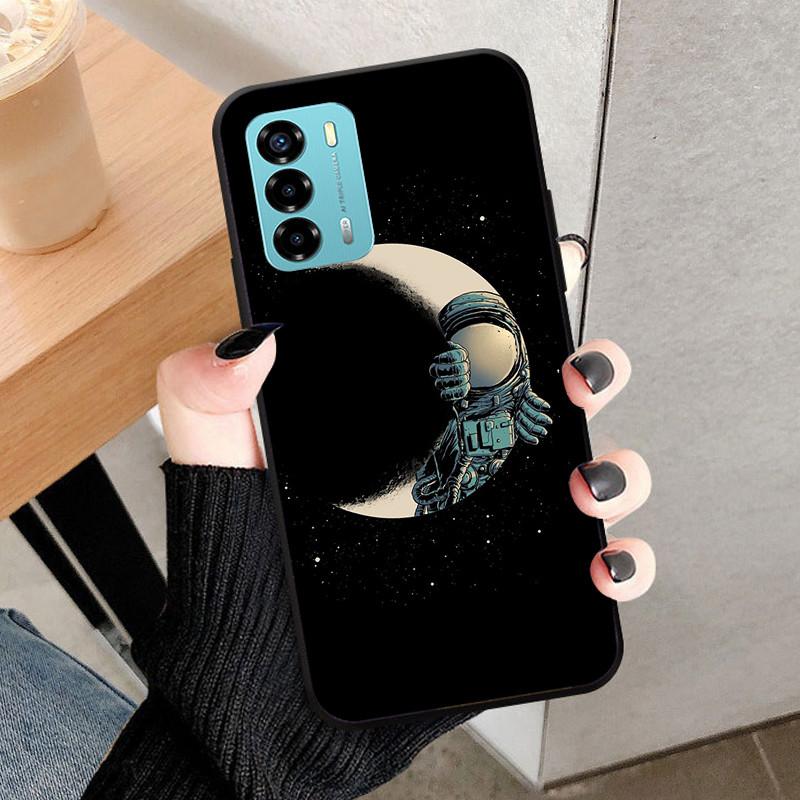 For ZTE Blade V40 Vita Case 8045 6.75" Animal Cartoon Soft Silicone Funda for ZTE Blade V40 Vita Phone Cover V40Vita Black Coque