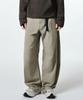 [City Leisure] Belted Curved Pants [Grayish Beige]