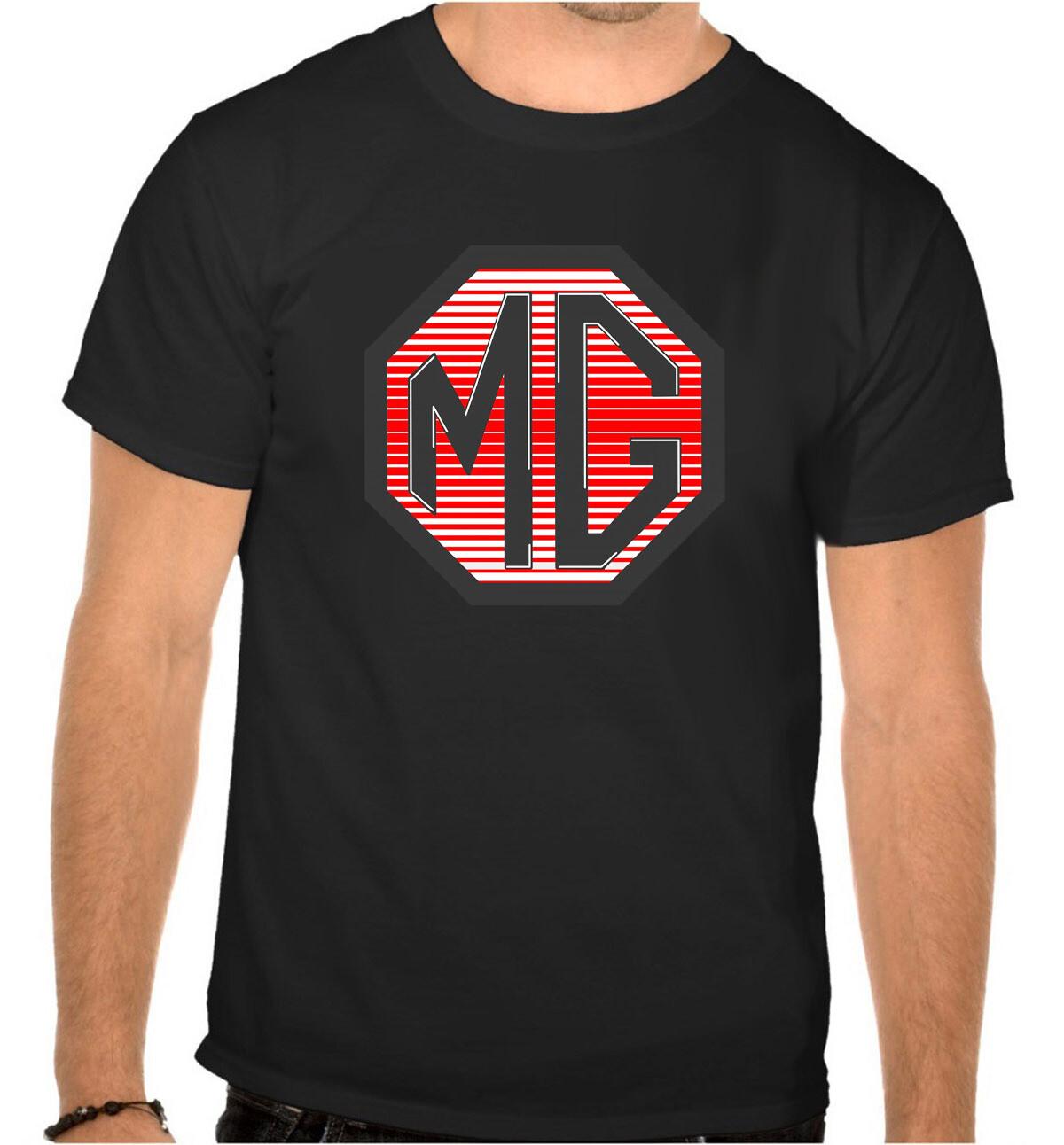 26 MG Motor Car Logo Black T-Shirt -999- Unisex T-Shirt XL