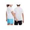 Nike Dri-FIT Logo Print Crew Neck Short Sleeve T-Shirt Kids Tops White DX5411-100