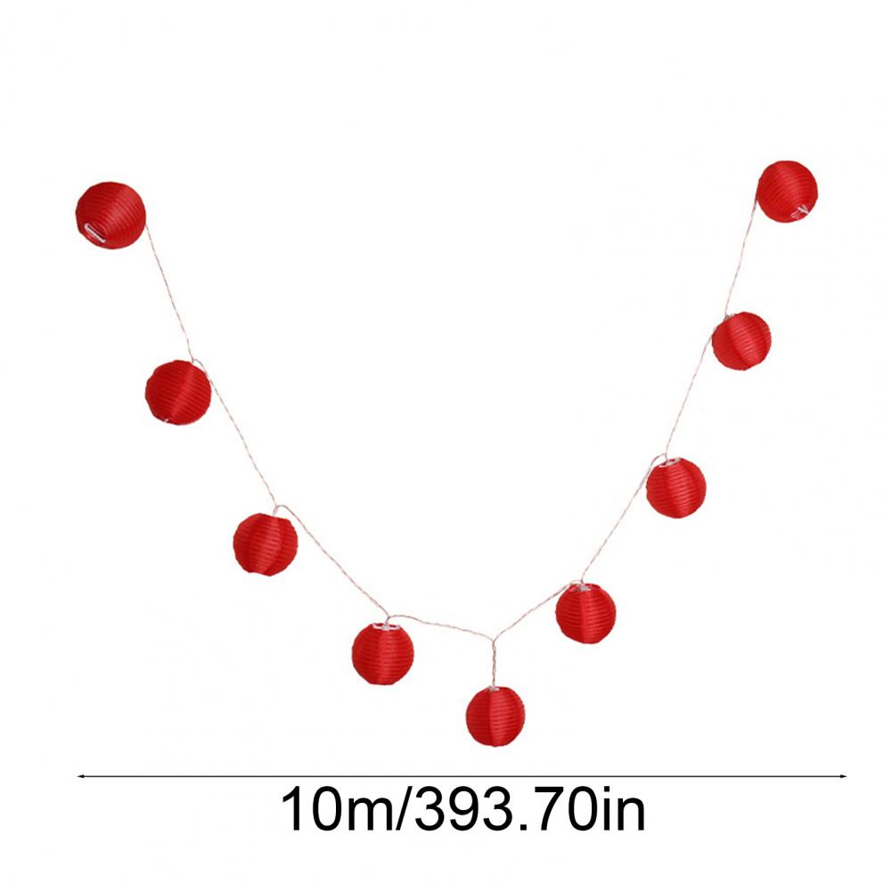 Small Lantern String Lights USB Powered 50 LEDs Waterproof Outdoor Fairy Light for Patio Garden Yard Balcony Lawn Decor