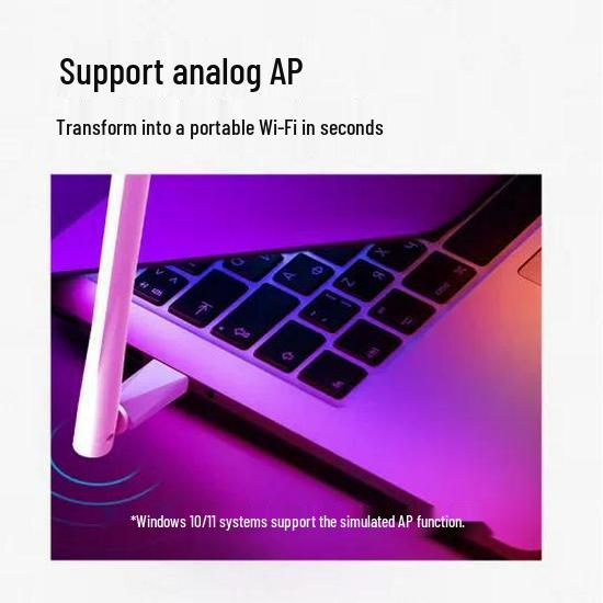 Mercury UX3H Wi-Fi 6 USB Wireless External Antenna for Desktop & Laptop