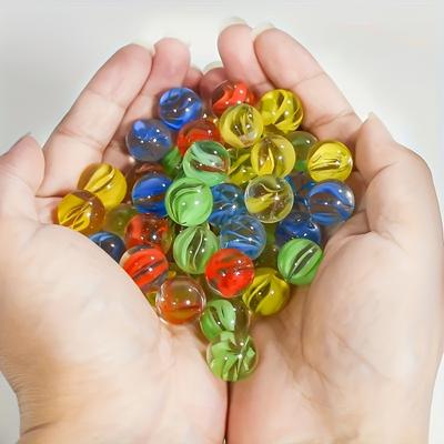 30/100ks, vitráže kuličky 16mm/0,63inch skleněné kuličky kulaté skleněné korálky, vázy Akvárium drahokamy (Náhodná barva)