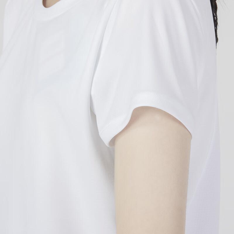 Under Armour Solid Color Round Neck Running Short Sleeve T-Shirt Women Tops White 23500508-100