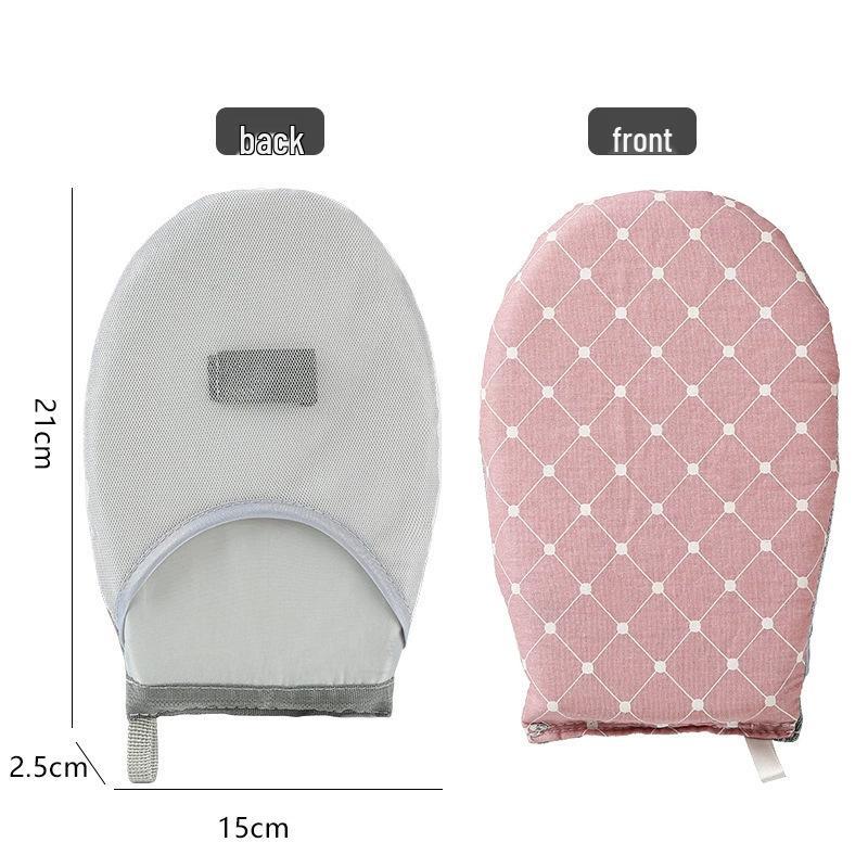 Compact Household Ironing Board with Insulation Pad & Anti-Scald Gloves for Safe Ironing