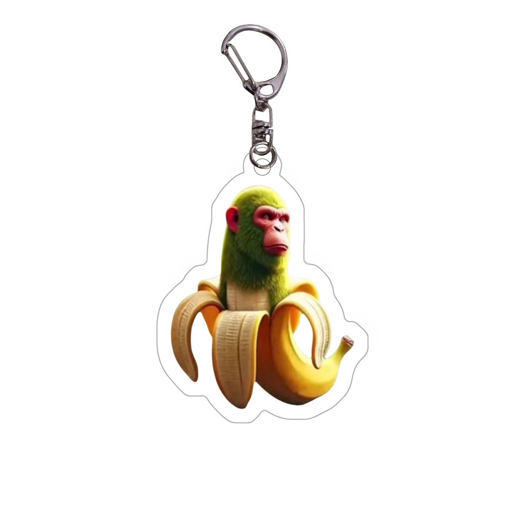 Foreign Version Of Shan Fun Acrylic Keychain, Trendy Acrylic Decoration, Interesting Image