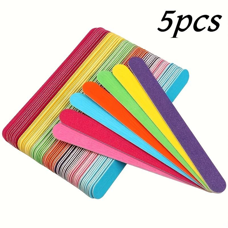10 Double-sided Nail Files, Comfortable Grip, Professional Nail Polish Sanding Paper, Nail Polisher