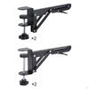 2 Pieces under Desk Keyboard Holder Foldable Brackets No Extendable C Clamp Adjustable Sturdy Steel