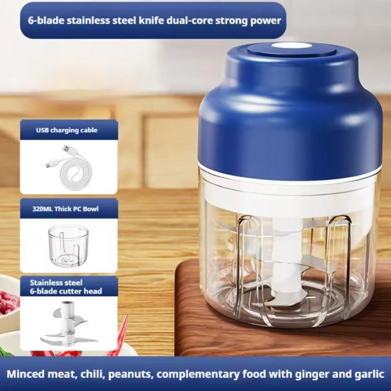 Elektrischer Knoblauchschneider GemüseSchneider Fleischwolf Küche Kinderhilfe Mixer Küchenmaschine Mini Küchenwerkzeuge 250ml/320ml