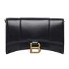 Hourglass Bag With Gold Chain And Internal Zipper Pocket In Calfskin Mini Women Bags Black 656050-1QJ4M-1000