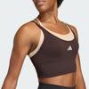 Adidas Seamless Medium Support Fake Two-Piece Quick-Dry Knitted Sports Bra Women Underwear KQ5240