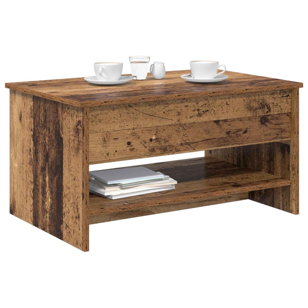 Coffee Table Reclaimed Wood 80 x 50.5 x 41.5 cm Engineered Wood