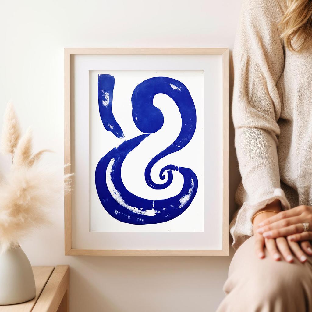 Plakat niebieski zawijas