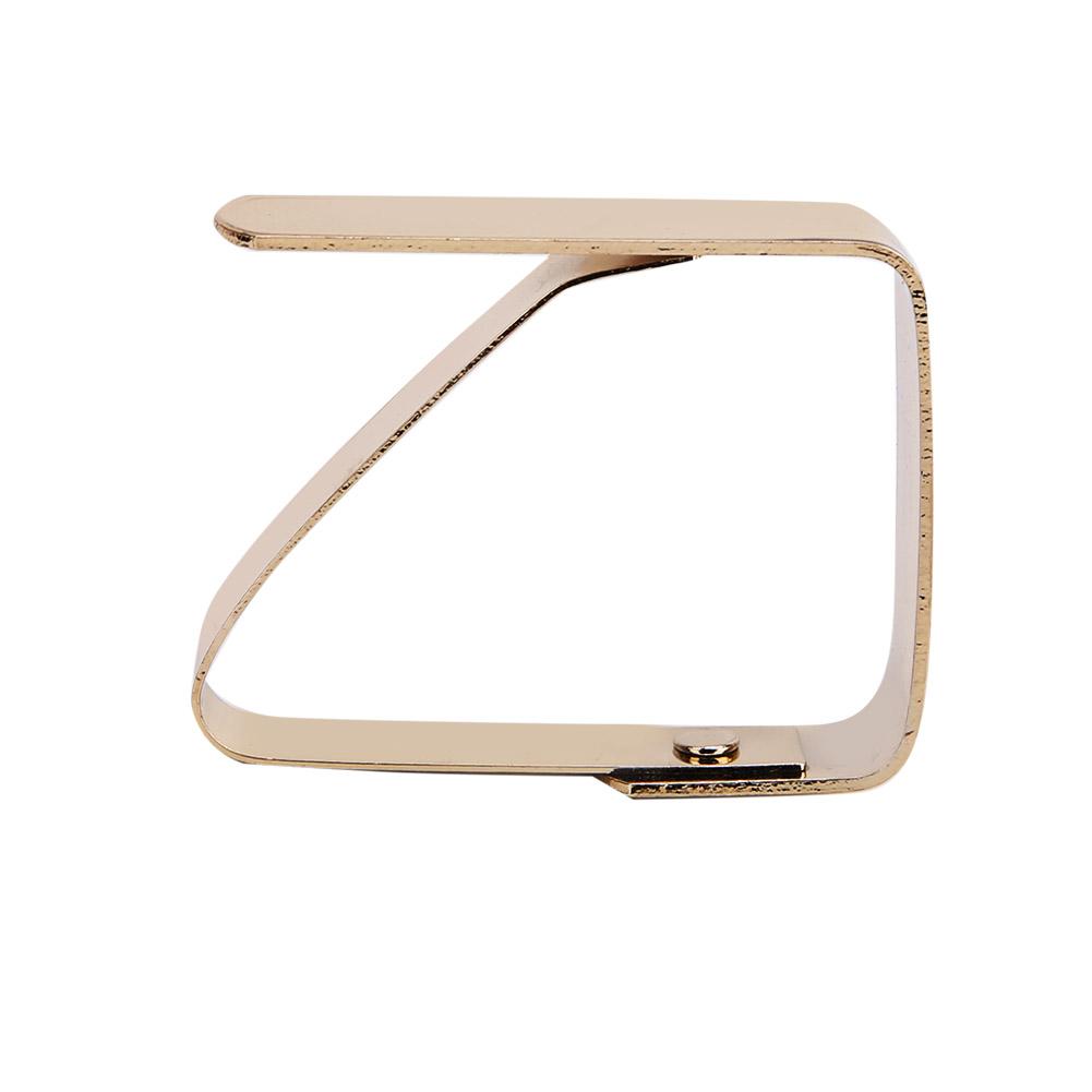 4 Stück Edelstahl-Tischdecken-Clips, rutschfeste Tischdeckenhalter, Klemmen, 5 x 4 cm