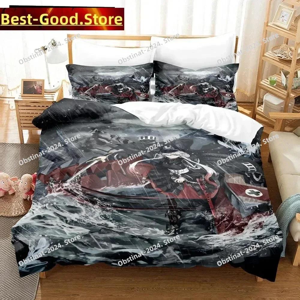 3D Anime Azur Lane Bedding Set Printed Bed Set With Pillowcase Bed Duvet Cover Soft Single Double Queen Super King Size Bedroom