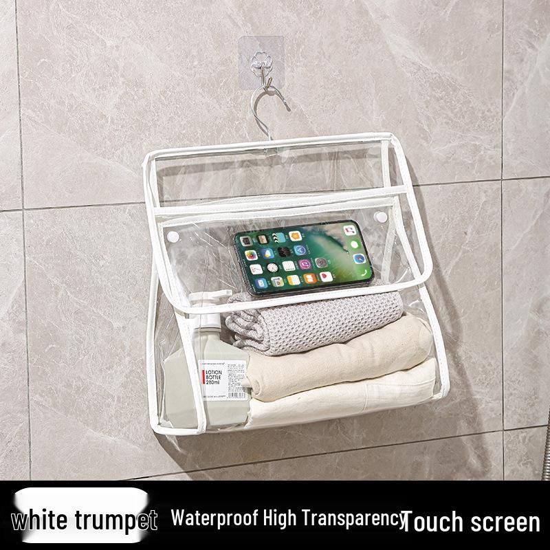 PVC Waterproof Hanging Bathroom Storage Bag for Clothes