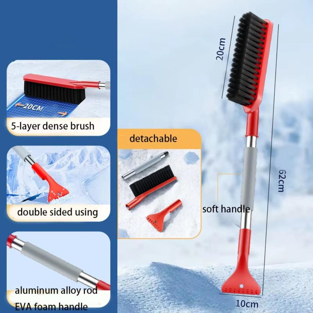 2 in 1 Car Snow Shovel Detachable Car Snow Brush Portable Car Ice Scrape