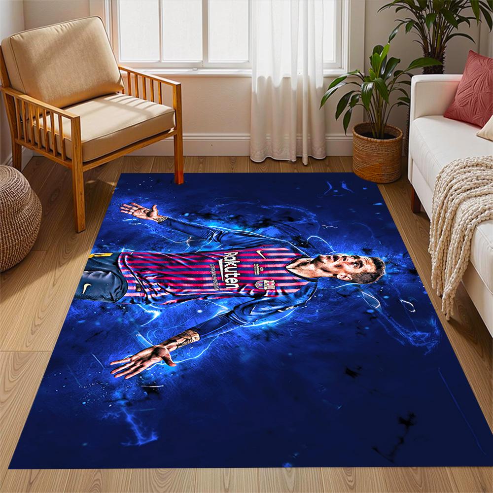 Brazilian Soccer Player Action. Carpet Perfect for Dormitory Kitchen Balcony Foyer Anti-slip Rug Decorate Offices Perfect Birthday/Christmas Gift Idea
