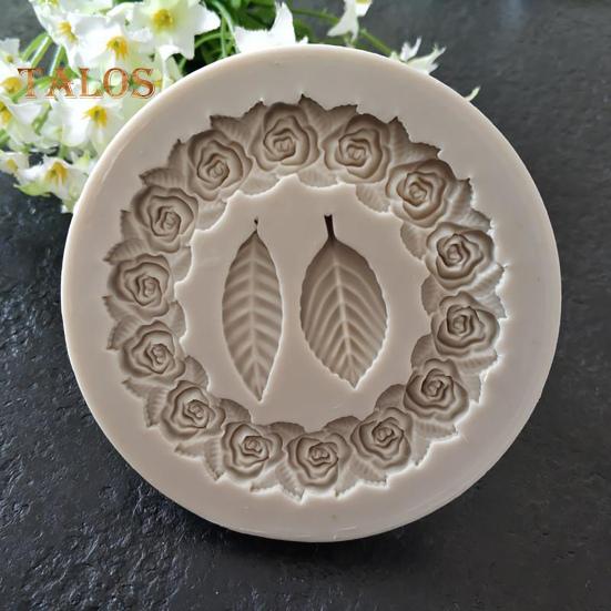 Fondantform, Küchenhelfer, DIY, wiederverwendbar, nützliche Blumenform, klare Textur, Schokoladenform zum Backen