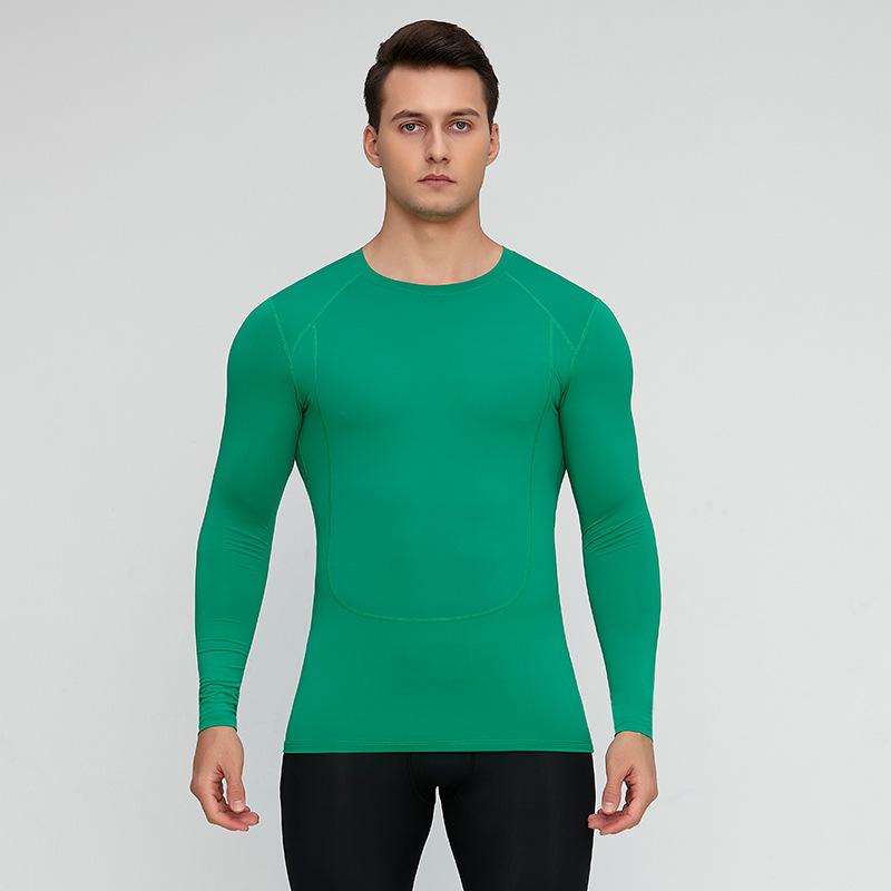 Nové sportovní jóga s dlouhým rukávem rychleschnoucí denní streč zeštíhlující a zeštíhlující běžecký tréninkový top teplá fitness souprava