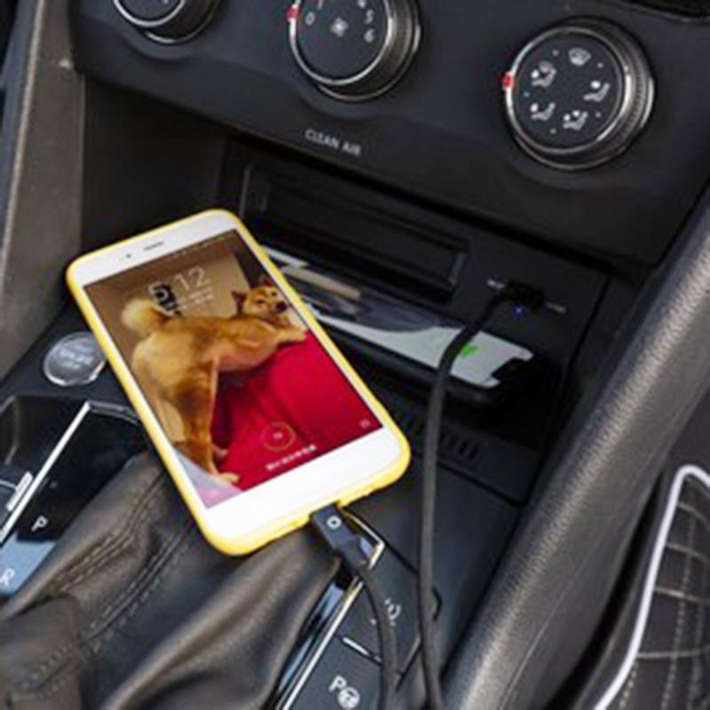 For VW Tiguan MK2 Tiguan Allspace Tharu 2017 2018 Car wireless charger 15w mobile phone charger charging holder