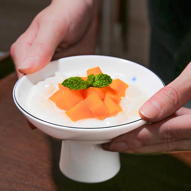 Nordic Zen Ceramic High-Footed Snack Dish