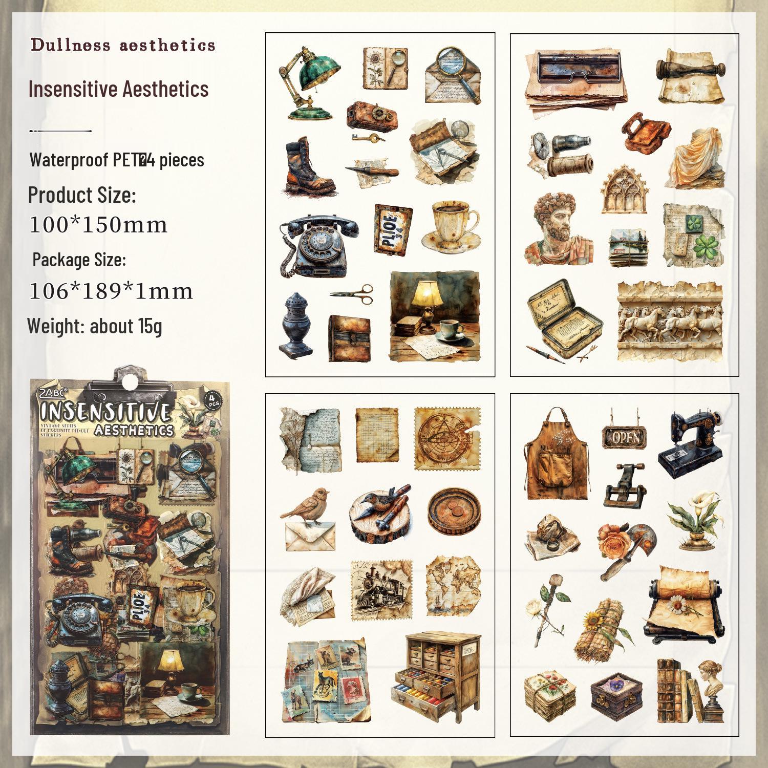 Yuezhen Vintage Waterproof Clothing and Journal Stickers for Kids