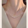 999 Sterling Silver Pearl Necklace - Elegant French Luxury Gift for Valentine's Day or Best Friend