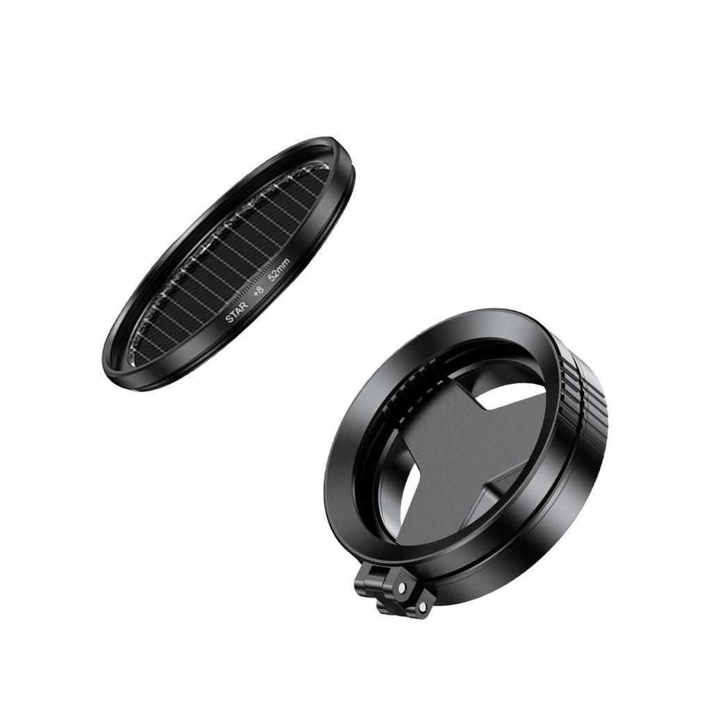 2 in 1 Magnetic Phone Filter Lens 52mm CPL Polarized Star Filters Glare Reduction Foldable Polarized Lens &