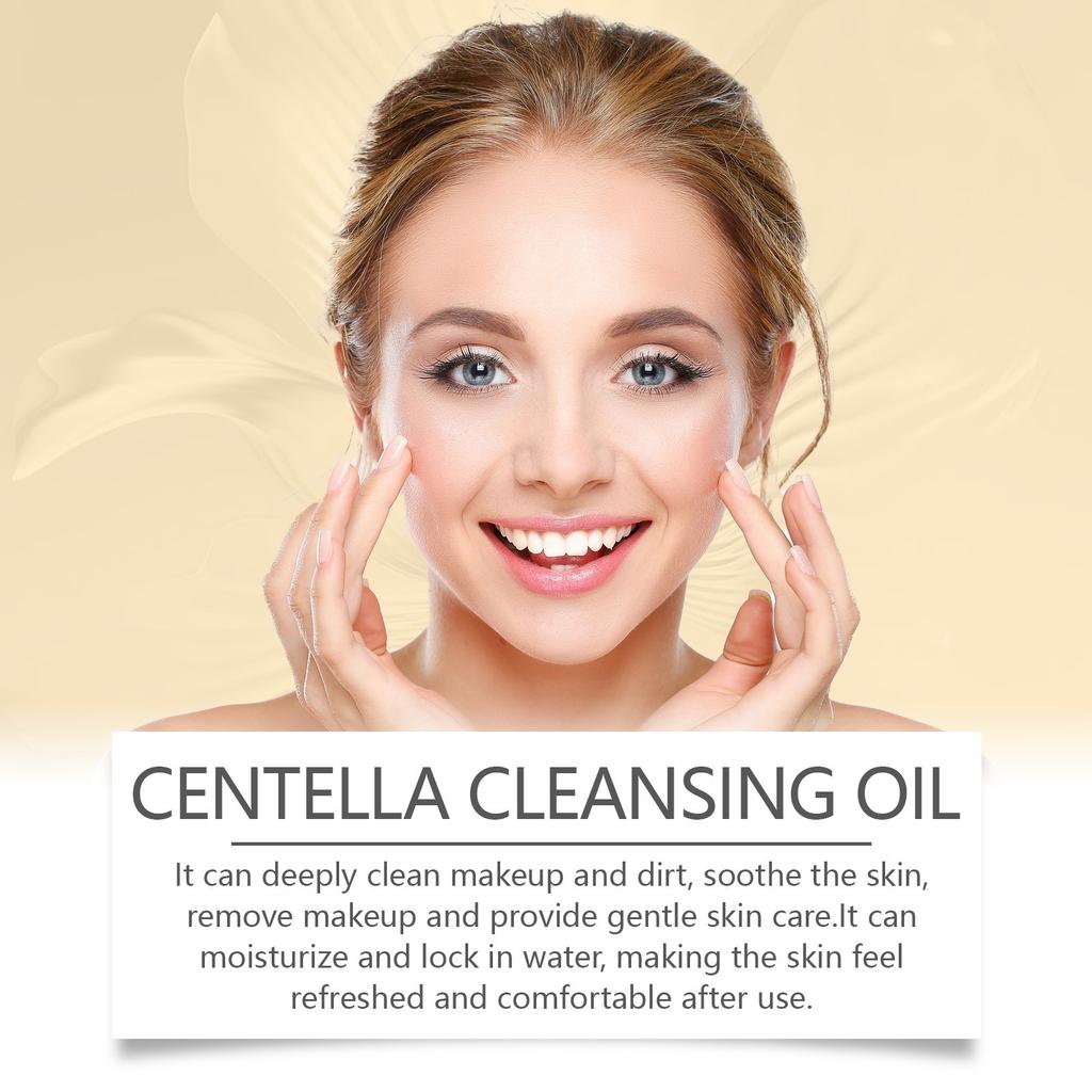 Centella Leichtes Reinigungsöl, Sanftes Reinigungsöl Für Das Gesicht, Gesichtsreinigungöl, Doppelte Reinigung 100ML