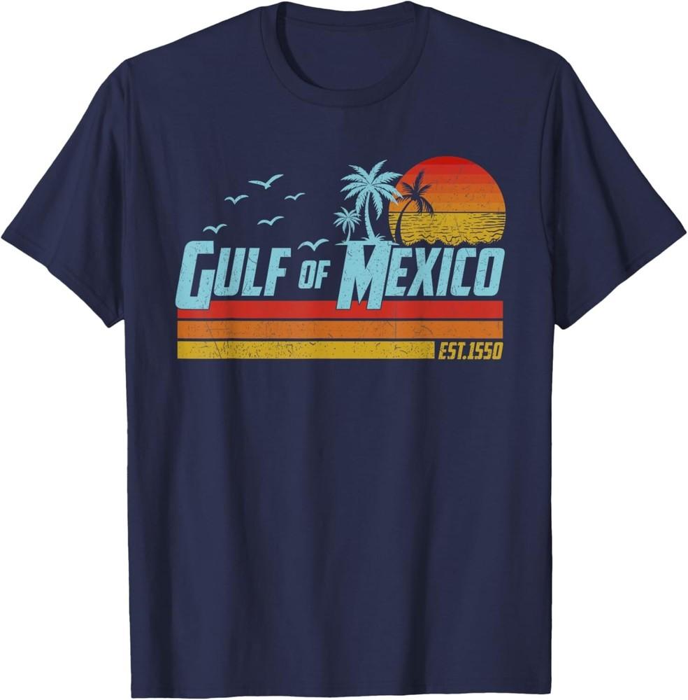 Gulf of Mexico Est 1550 Retro Vintage Beach Unisex T-Shirt