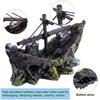 Artificial  Resin Water Aquarium Ornament Boat Aquarium Fish Tank Landscaping Decor