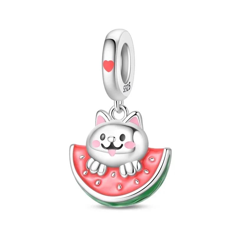 Brand New Summer Cake Charm Bead Component Copper Metal Fruit Ice Cream Candy Pendant Bead Component Bead Components Designed For Authentic Original