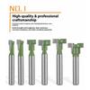 6PCS Keyhole Cutter Precise Ground Blade With High Wear Resistance Finish Suitable For Clean Wood Milling Cabinet Making