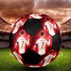 CR7 Imprimé taille 5 Ballon de Football, coloré, adapté à tous les âges, cousu à la machine, matériau PVC, qualité compétition, durable et à rebond élevé
