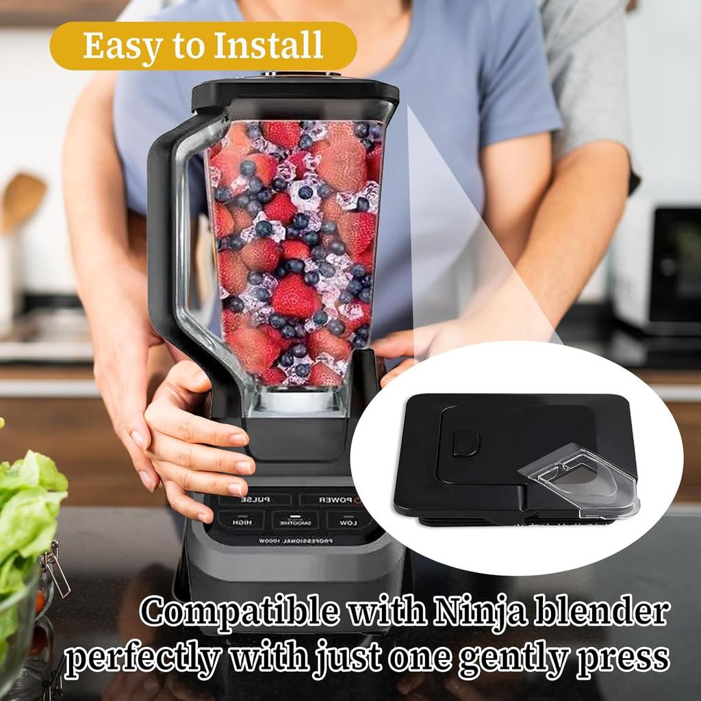Blender Lid Replacement for Ninja, Blender Cover Pour Spout Parts for Ninja Blender 72oz Pitcher Blender Replacement Parts Compatible with