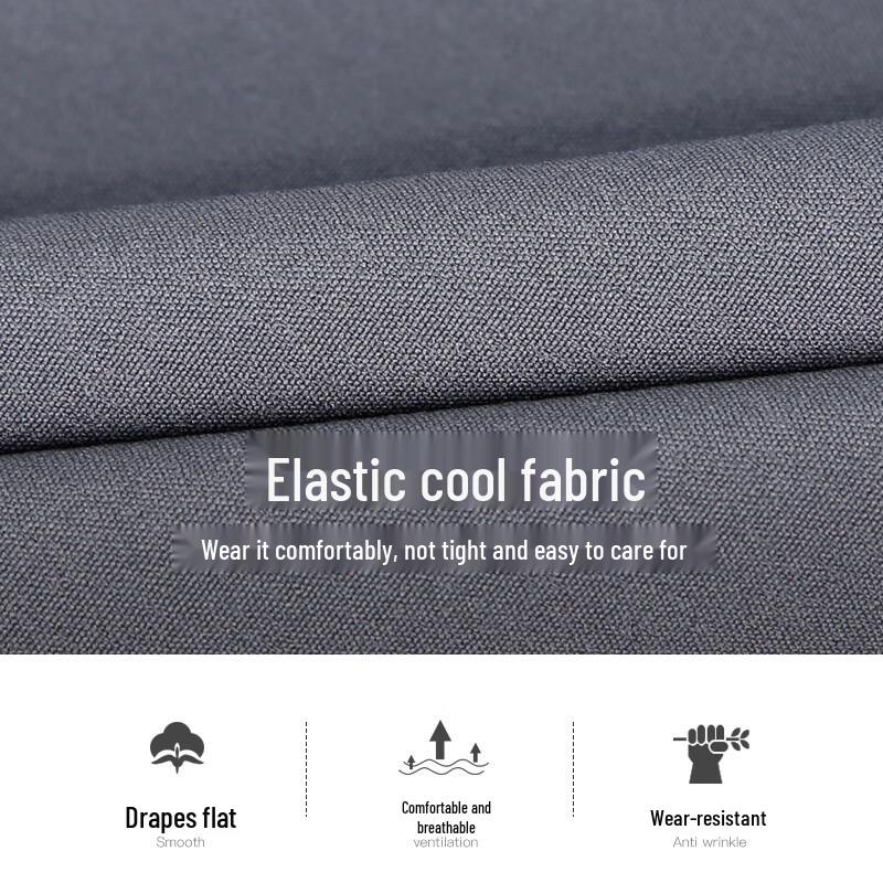 Herren Slim Fit Business Casual Elastische Hose mit geradem Bein